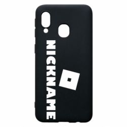 Чохол для Samsung A40 Roblox Your Nickaneme - PrintSalon