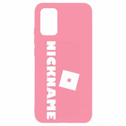 Чохол для Samsung A02s/M02s Roblox Your Nickaneme - PrintSalon