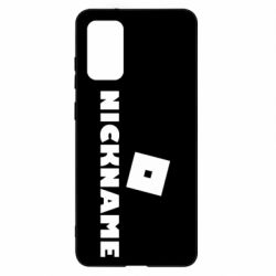 Чохол для Samsung S20+ Roblox Your Nickaneme - PrintSalon
