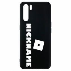 Чехол для Oppo A91/Reno3 Roblox Your Nickaneme