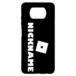 Чехол для Xiaomi Poco X3 Roblox Your Nickaneme