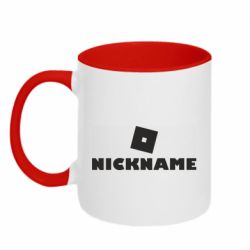 Чашка двухцветная 320ml Roblox Your Nickaneme