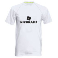 Чоловіча футболка для спорту Roblox Your Nickaneme - PrintSalon