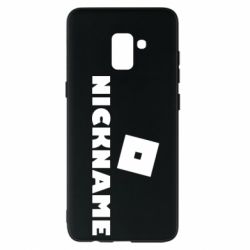 Чохол для Samsung A8+ 2018 Roblox Your Nickaneme - PrintSalon
