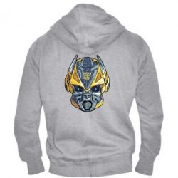 Мужское худи на молнии Робот bumblebee - PrintSalon