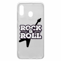 Чехол для Samsung A20 Rock-n-Roll on guitar - PrintSalon