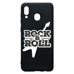 Чехол для Samsung A30 Rock-n-Roll on guitar - PrintSalon