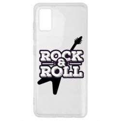 Чехол для Samsung A41 Rock-n-Roll on guitar - PrintSalon