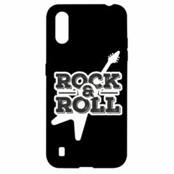 Чехол для Samsung A01/M01 Rock-n-Roll on guitar - PrintSalon