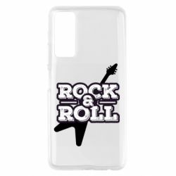 Чехол для Huawei P Smart 2021 Rock-n-Roll on guitar - PrintSalon