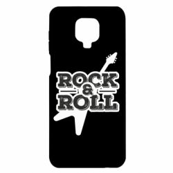 Чехол для Xiaomi Redmi Note 9S/9Pro/9Pro Max Rock-n-Roll on guitar - PrintSalon