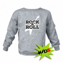 Детский свитшот Rock-n-Roll on guitar - PrintSalon