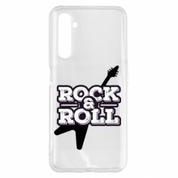 Чехол для Realme 6 Pro Rock-n-Roll on guitar - PrintSalon