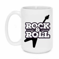Чашка 420ml Rock-n-Roll on guitar - PrintSalon