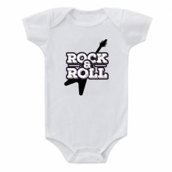 Детский бодик Rock-n-Roll on guitar - PrintSalon