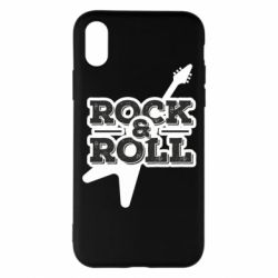Чехол для iPhone X/Xs Rock-n-Roll on guitar - PrintSalon