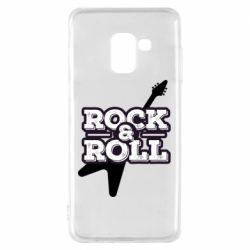 Чехол для Samsung A8 2018 Rock-n-Roll on guitar - PrintSalon