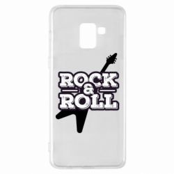 Чехол для Samsung A8+ 2018 Rock-n-Roll on guitar - PrintSalon