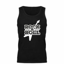 Мужская майка Rock-n-Roll on guitar - PrintSalon