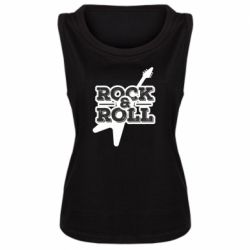 Женская майка Rock-n-Roll on guitar - PrintSalon