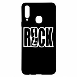 Чехол для Samsung A20s Rock - PrintSalon