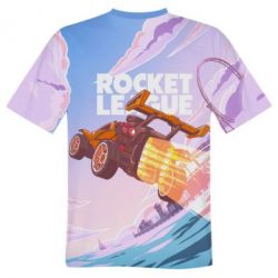 Мужская футболка 3D Rocket League: cartoon vector