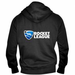 Мужское худи на молнии Rocket League logo - PrintSalon