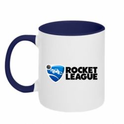 Чашка двухцветная 320ml Rocket League logo - PrintSalon