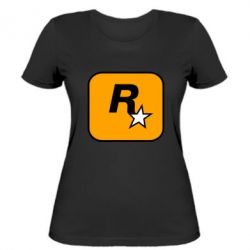 Женская футболка Rockstar Games logo - PrintSalon