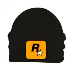 Шапка флисовая Rockstar Games logo - PrintSalon