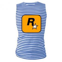 Майка-тельняшка Rockstar Games logo - PrintSalon