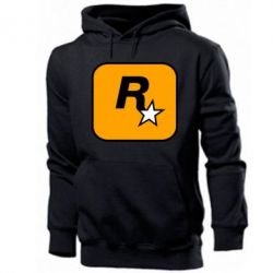 Мужское худи Rockstar Games logo - PrintSalon