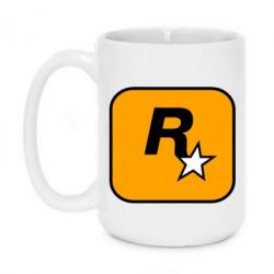Чашка 420ml Rockstar Games logo - PrintSalon