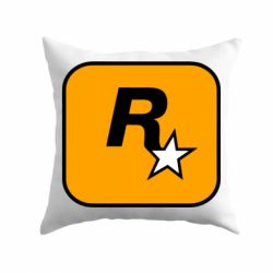 Подушка Rockstar Games logo - PrintSalon