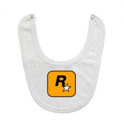 Слюнявчик  Rockstar Games logo - PrintSalon