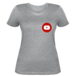 Женская футболка Round logo - PrintSalon