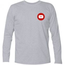 Футболка с длинным рукавом Round logo - PrintSalon