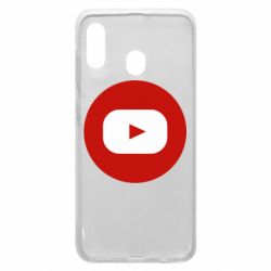 Чехол для Samsung A20 Round logo - PrintSalon