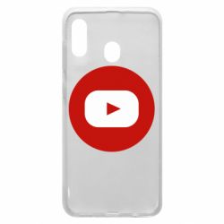 Чехол для Samsung A30 Round logo - PrintSalon