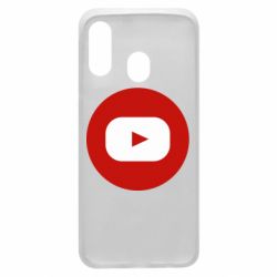 Чехол для Samsung A40 Round logo - PrintSalon