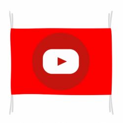 Флаг Round logo - PrintSalon