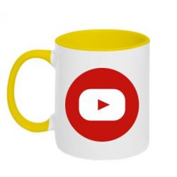 Чашка двокольорова Round logo