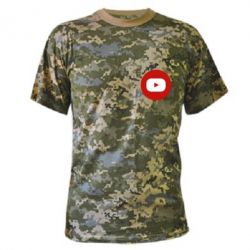 Камуфляжная футболка Round logo - PrintSalon