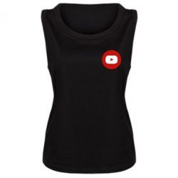 Женская майка Round logo - PrintSalon