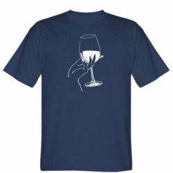 Мужская футболка Stedman Рука с бокалом - PrintSalon