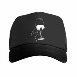 Кепка-тракер Рука с бокалом - PrintSalon