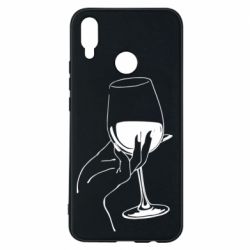 Чехол для Huawei P Smart Plus 2018 Рука с бокалом - PrintSalon