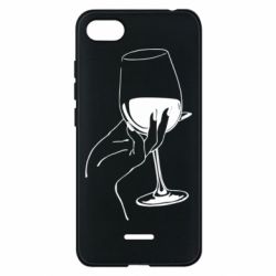 Чехол для Xiaomi Redmi 6A Рука с бокалом - PrintSalon