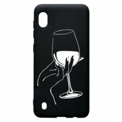 Чехол для Samsung A10 Рука с бокалом - PrintSalon