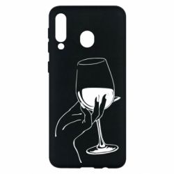 Чехол для Samsung M30 Рука с бокалом - PrintSalon